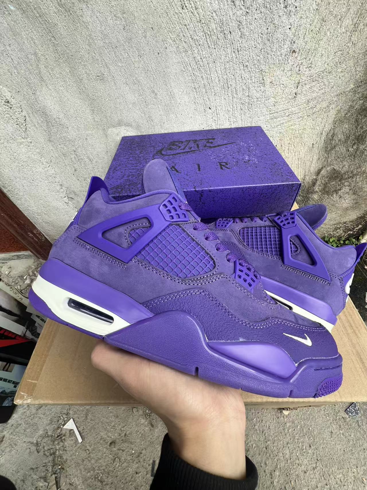 Nigel Sylvester x Air Jordan 4 Retro OG SP "Purple Brick"