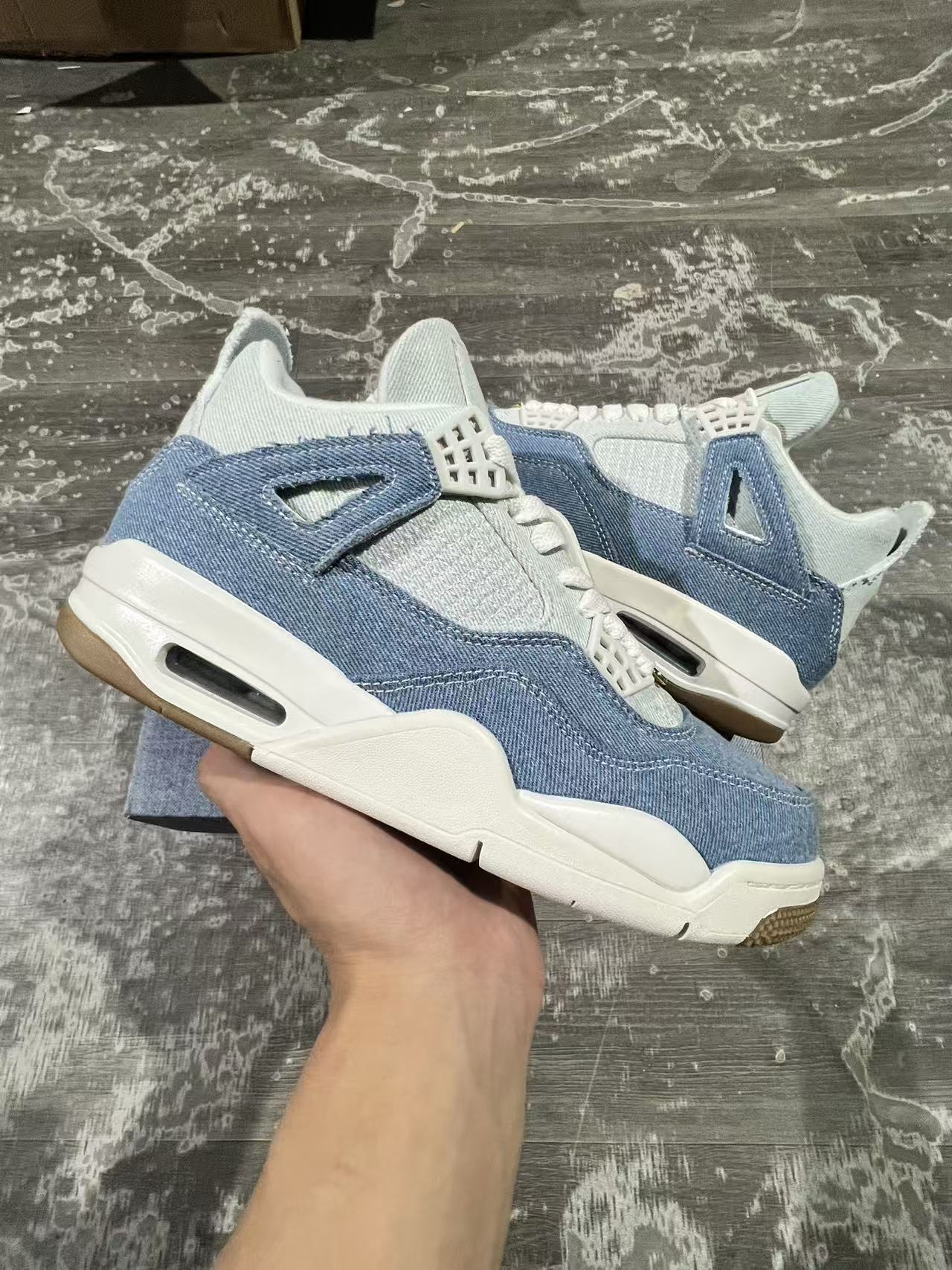 Women's Air Jordan 4 Retro TEX "Worn Blue Denim"