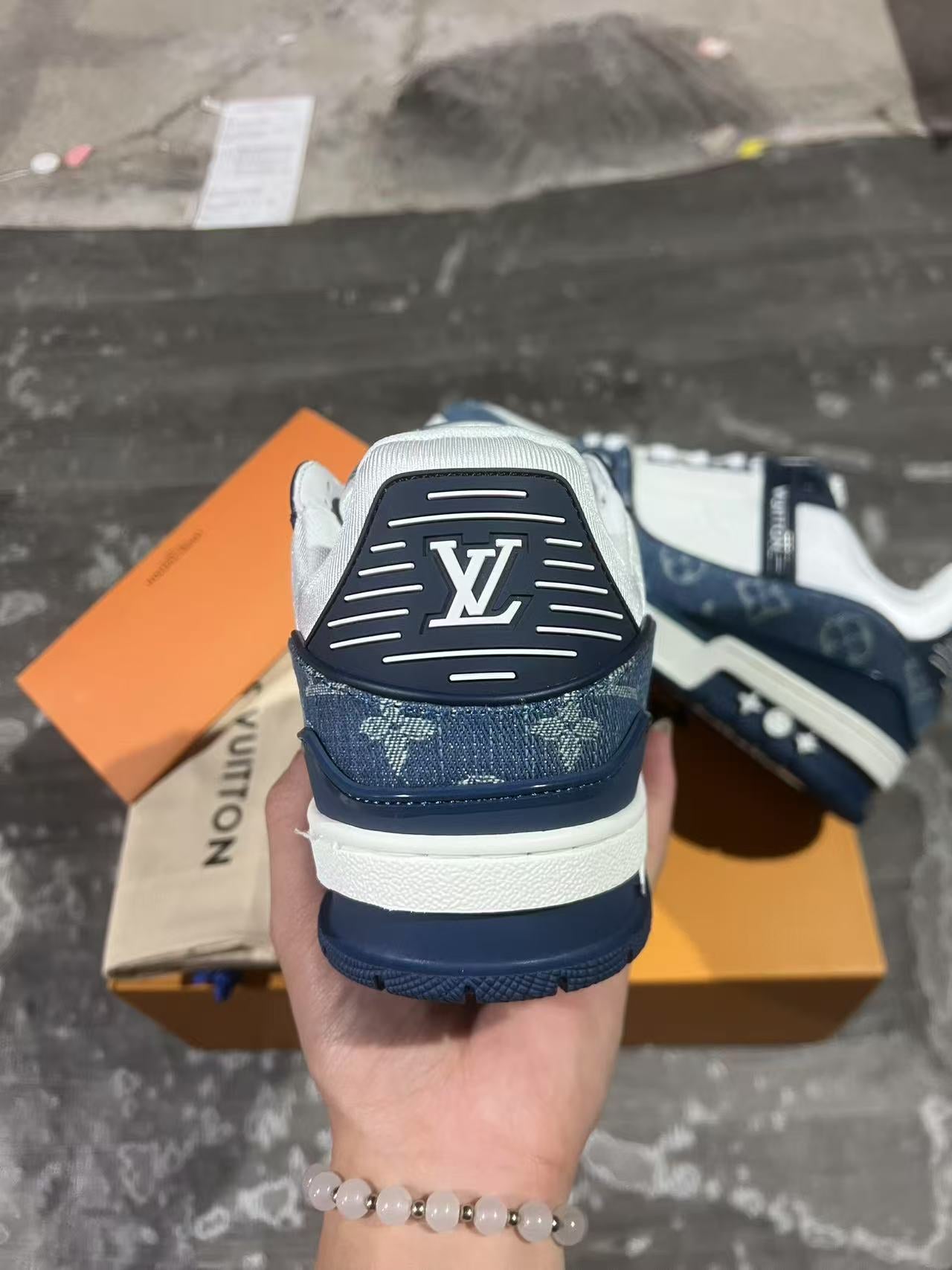 Louis Vuitton LV Trainer Monogram Denim