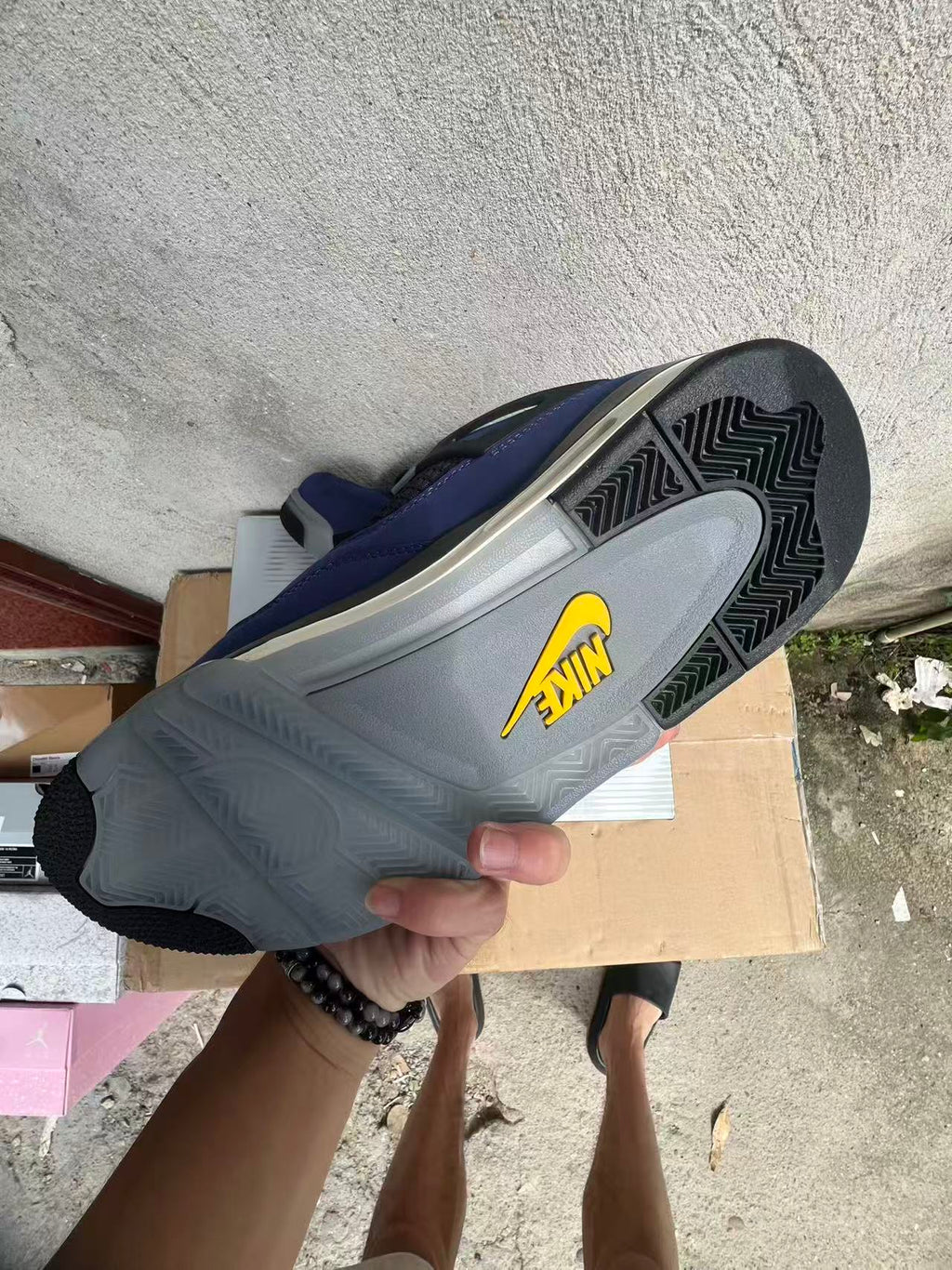 the Air Jordan 4 Retro "Lakers"