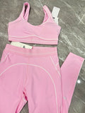 Alo Yoga Heart Throb sports bra and leggings set