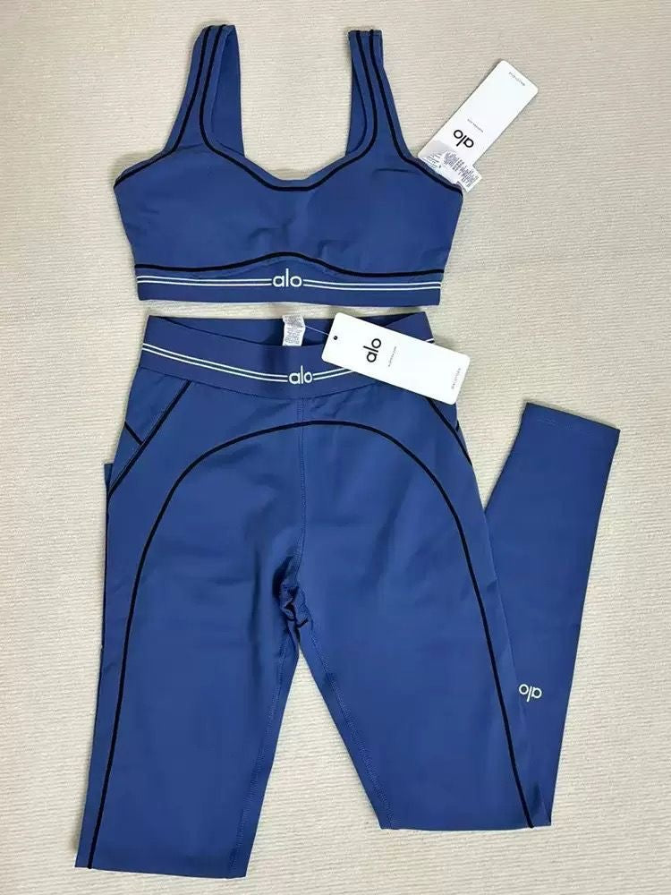 Alo Yoga Heart Throb sports bra and leggings set