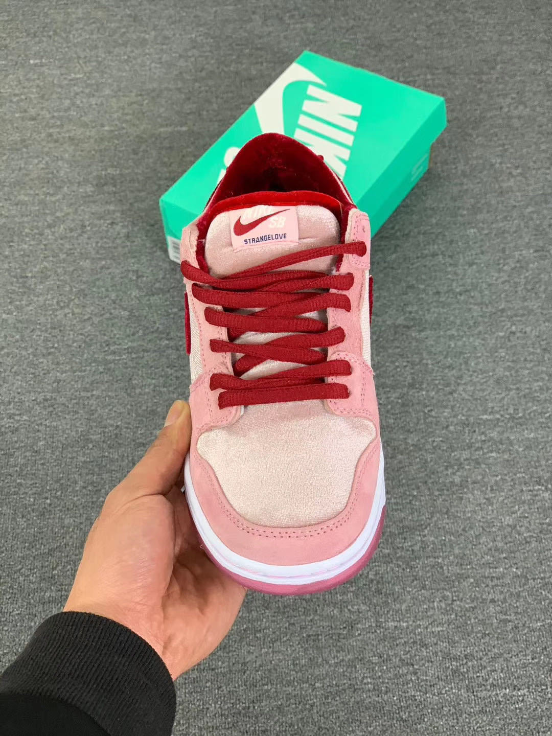 the Nike SB Dunk Low StrangeLove Skateboards