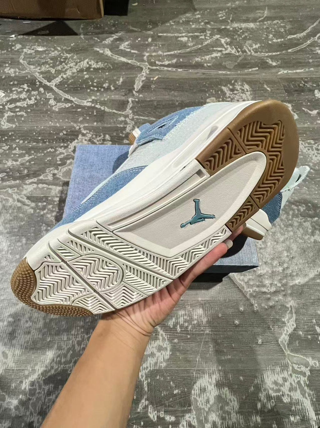 Women's Air Jordan 4 Retro TEX "Worn Blue Denim"