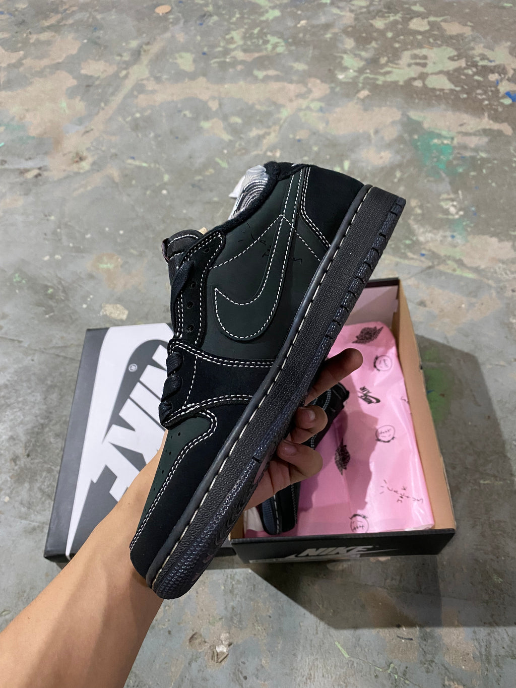 Travis Scott x Air Jordan 1 Low OG SP "Black Phantom"