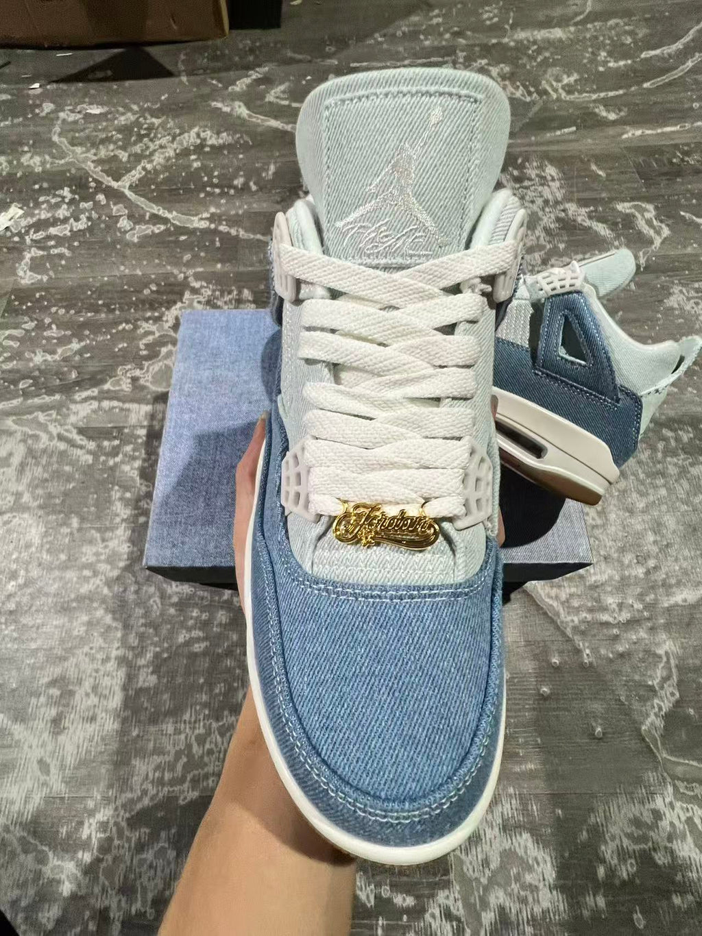 Women's Air Jordan 4 Retro TEX "Worn Blue Denim"