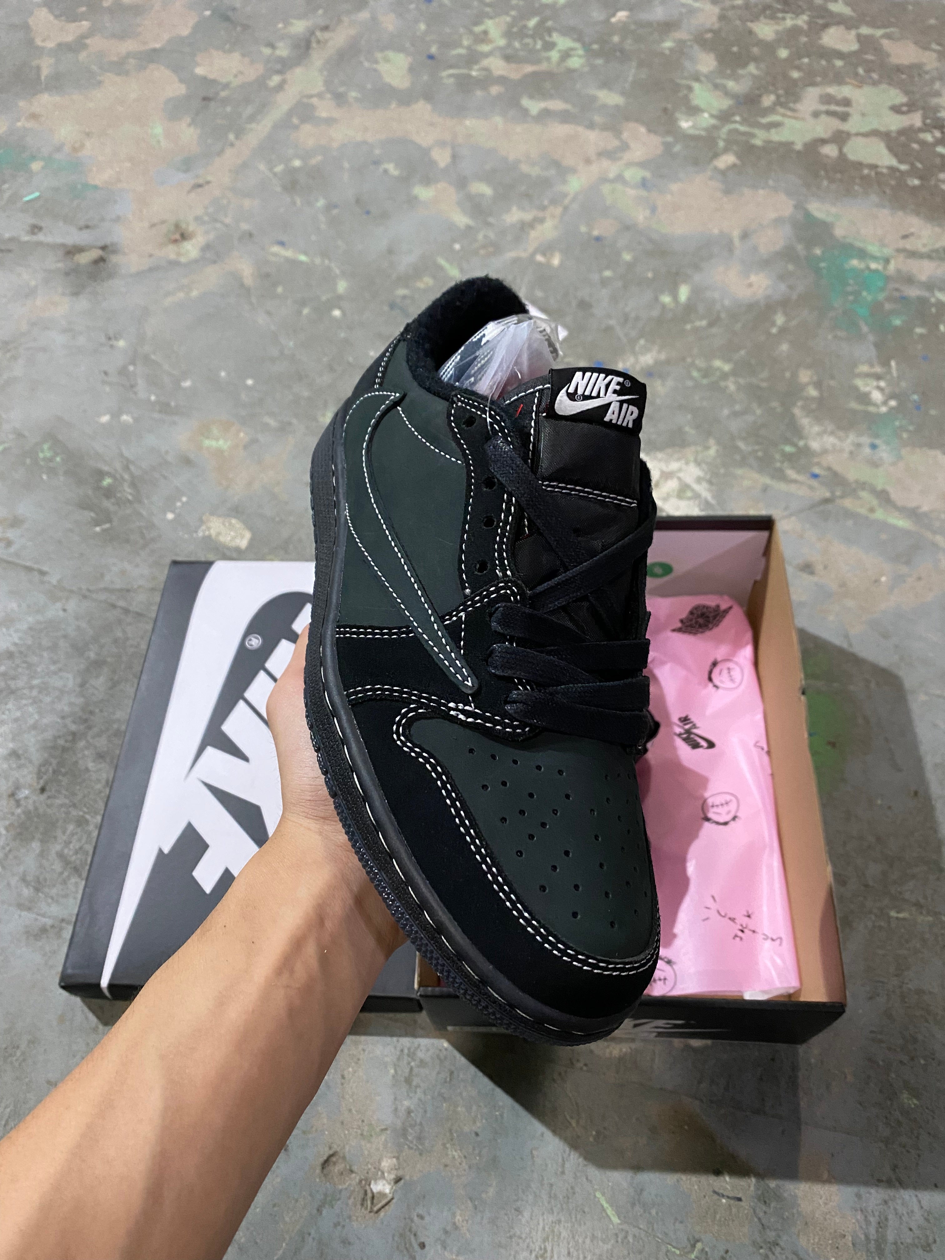 Travis Scott x Air Jordan 1 Low OG SP "Black Phantom"